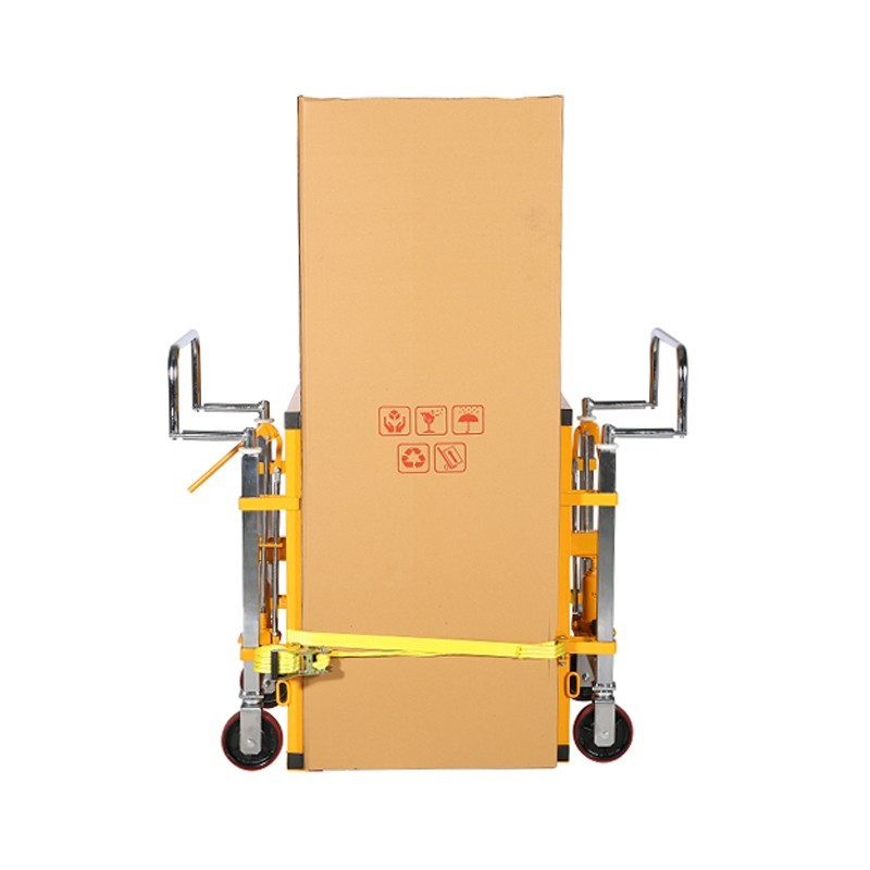 Vista de perfil de los portamuebles 1800kg Elevación 100 mm