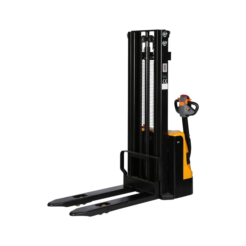 Vista trasera del apilador eléctrico 1000kg  Elevación 2500 mm