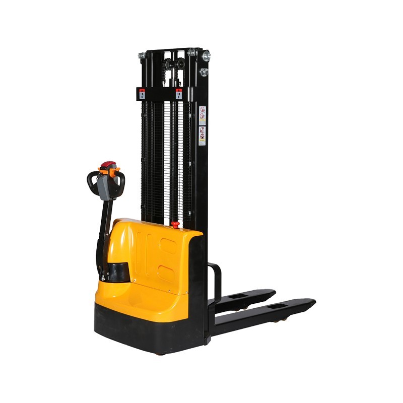 Vista delantera del apilador eléctrico 1000kg Elevación 3000mm