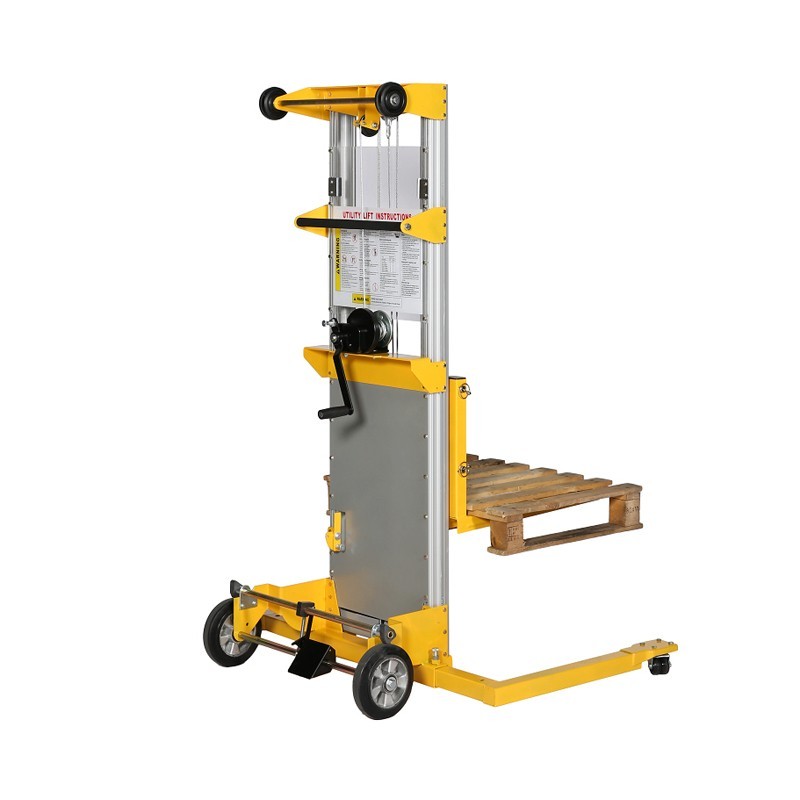 Apilador con manivela 181kg Elevación 2500 mm horquillas  medio-altas