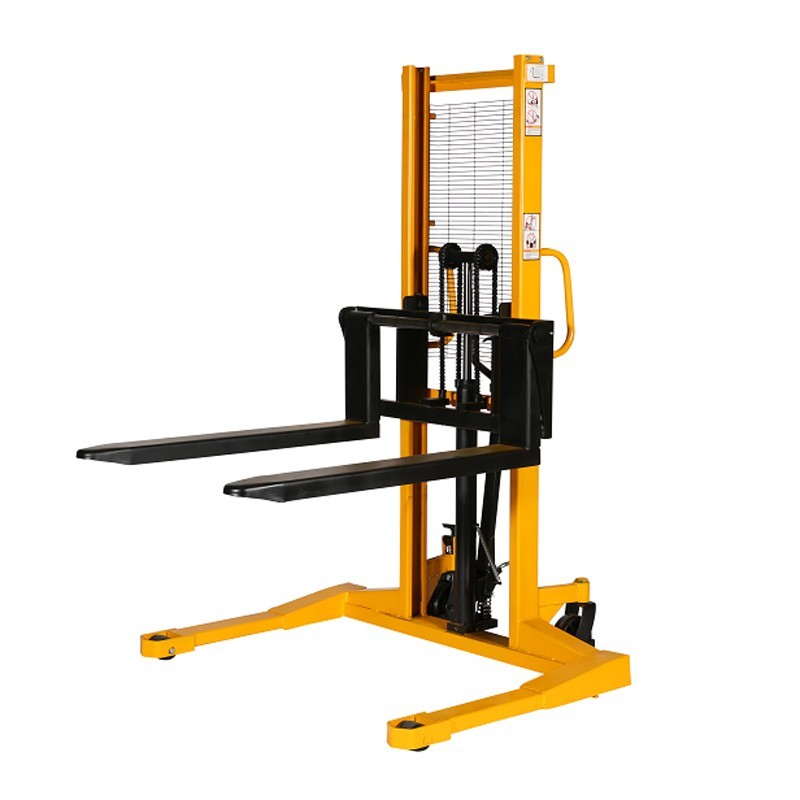 Apilador horquillas regulables 1000kg horquillas medio-altas