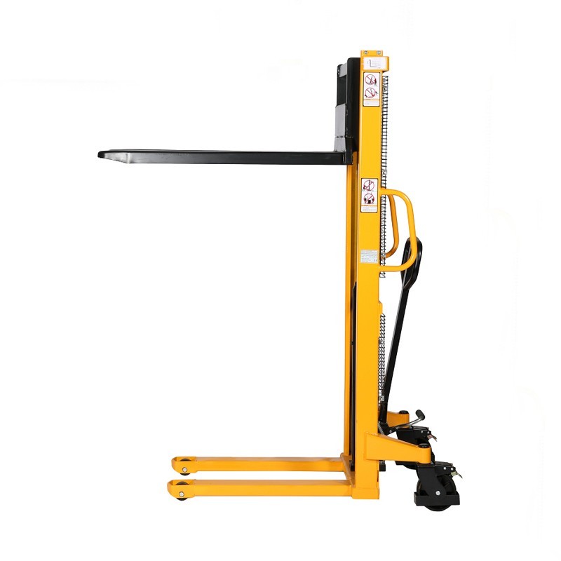 Vista de perfil del Apilador manual 1000kg Elevación rapida 1600mm (4cm)