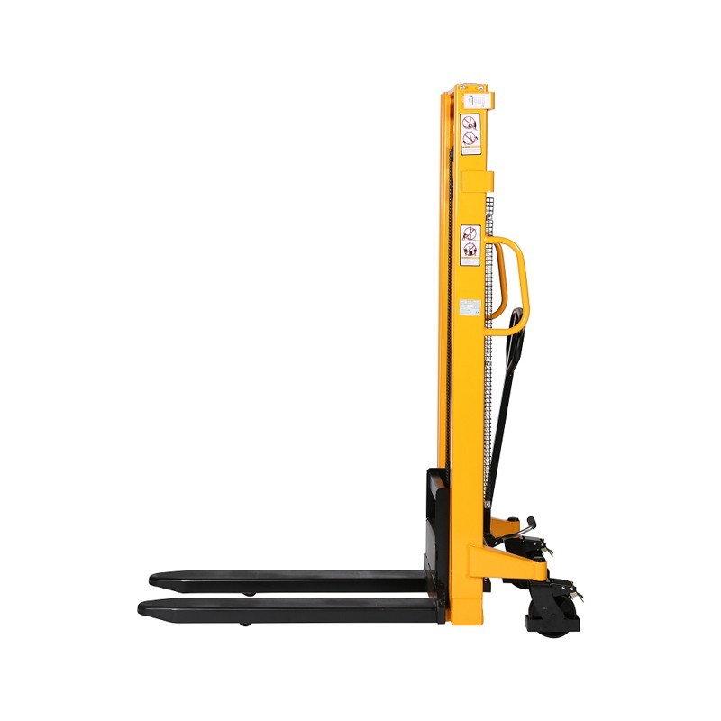 Vista de perfil del apilador 1500kg Elevación rapida (4cm) 3000mm