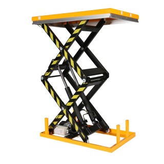 Vista general de la mesa elevadora eléctrica 1000kg tijeras dobles