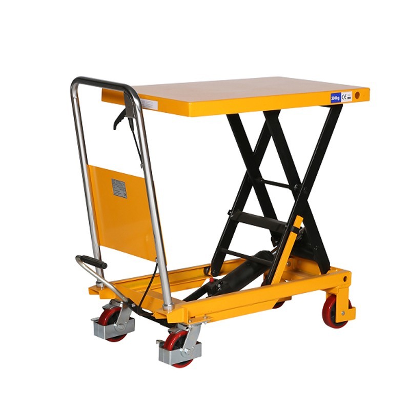 Vista general de la mesa elevadora 500kg  plataforma 850x500mm