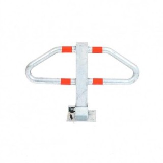 Vista general de la barrera de aparcamiento plegable