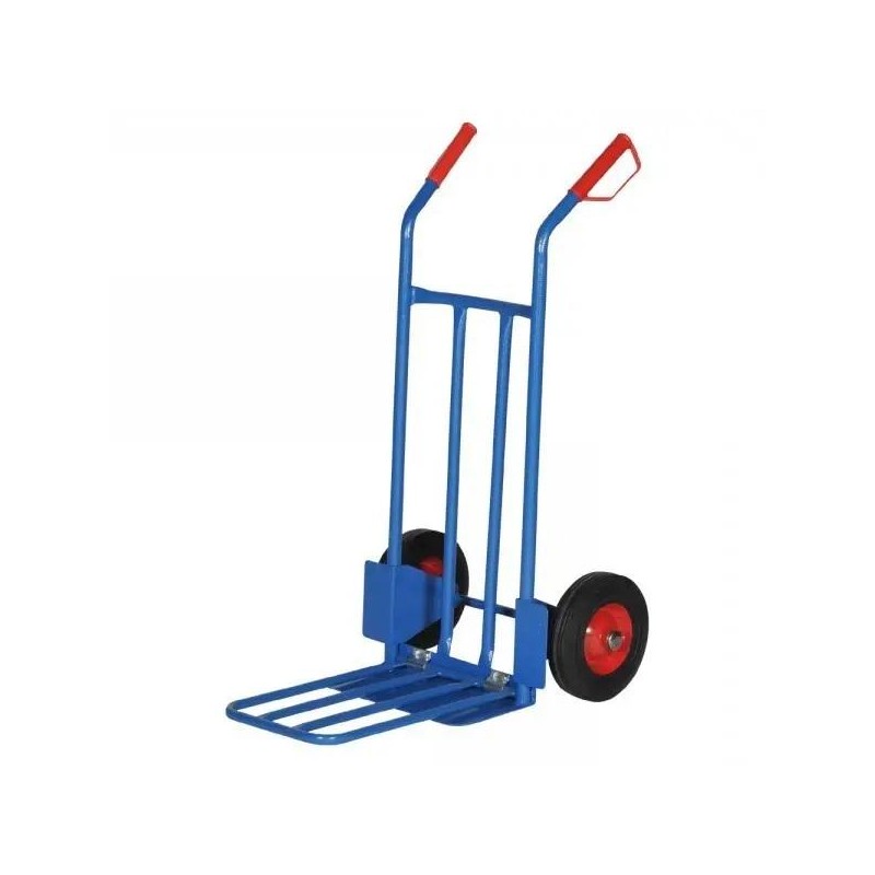 Vista desde 3/4  de la Carretilla de mano acero con doble aleta 200 kg