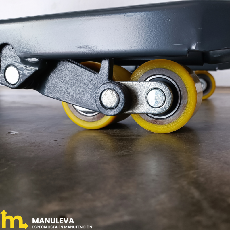 de la transpaleta eléctrica Batería litio 40 Ah zoom sobre rodillos dobles