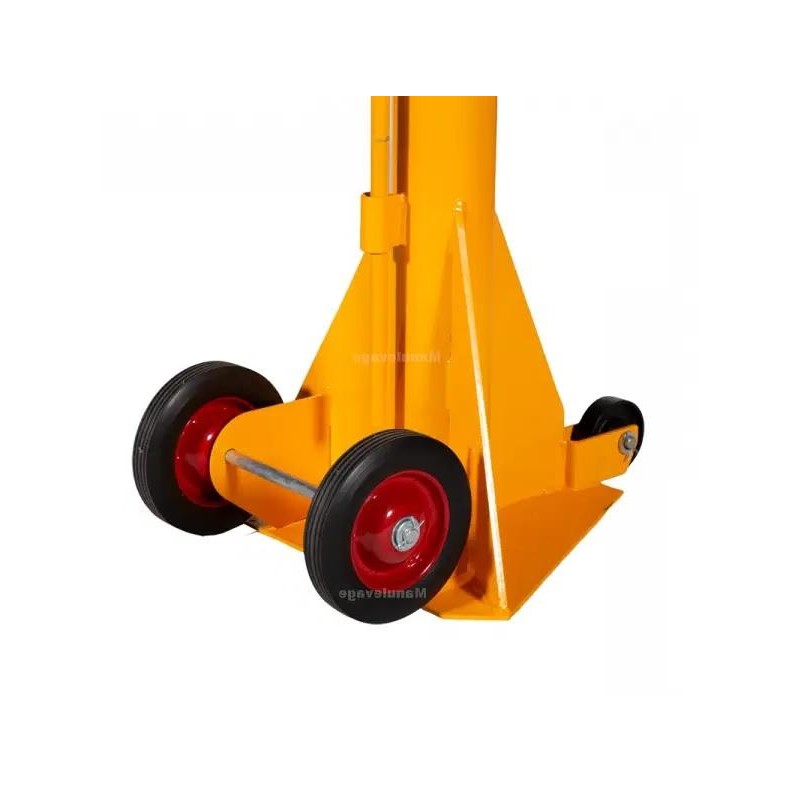 Zoom sobre las ruedas del soporte de seguridad 22,5 toneladas