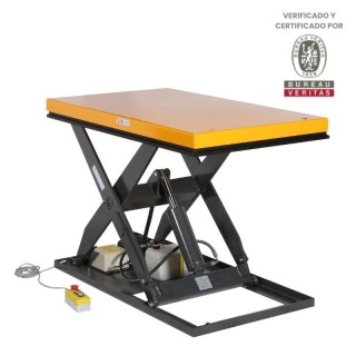 Mesa elevadora 1000 kg - plataforma 1300x800 mm (380V) vista desde 3/4