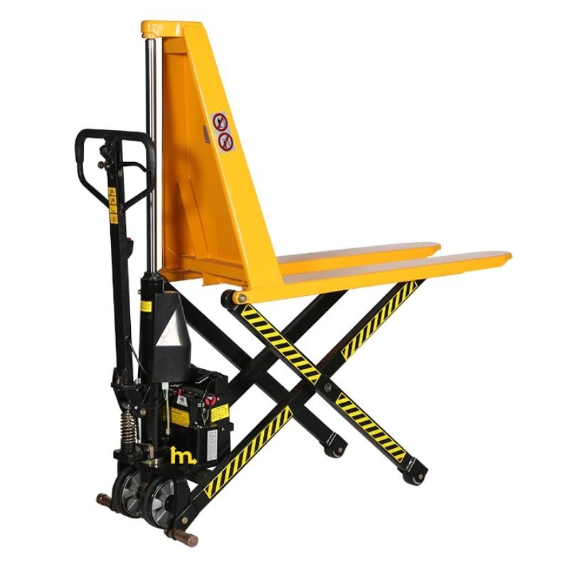 Visión delantera del Transpaleta eléctrica de gran elevación de 1500 kg 1170 mm horquilla alta