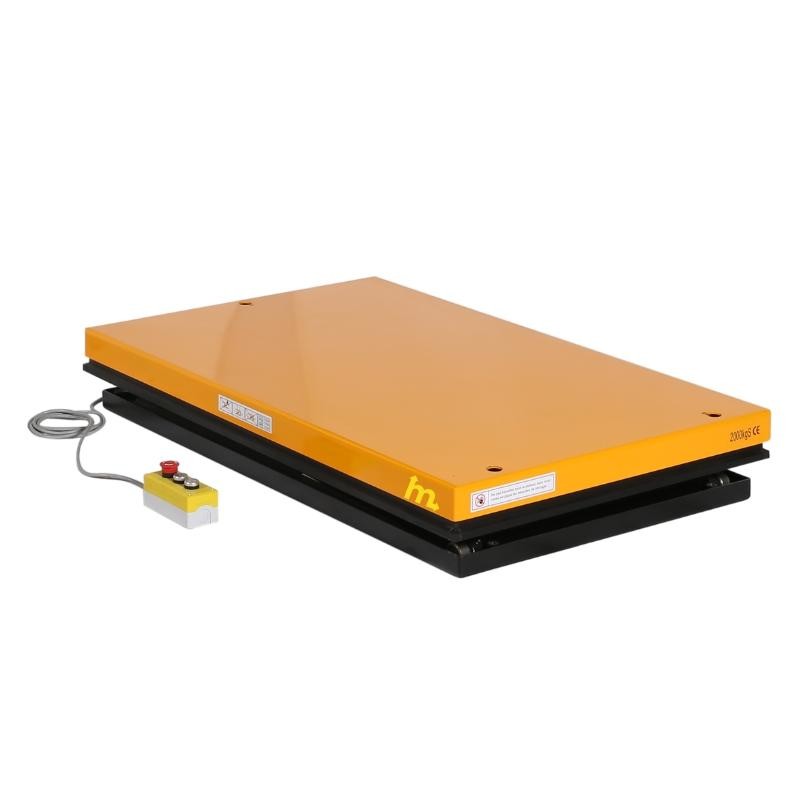 Mesa elevadora eléctrica 2000kg 380V 1300x1000mm plataforma baja
