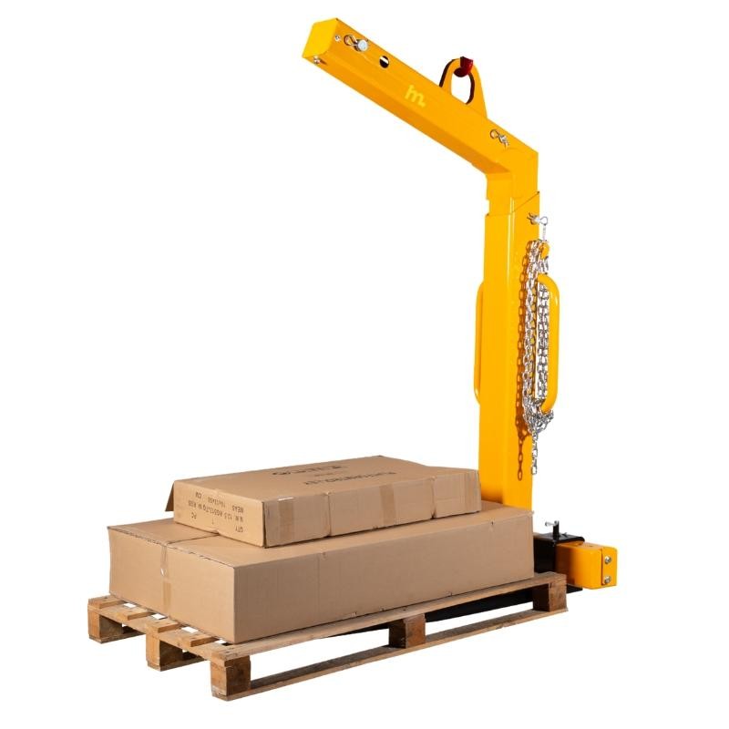 Horquilla para grua 2000kg con paleta y cartones