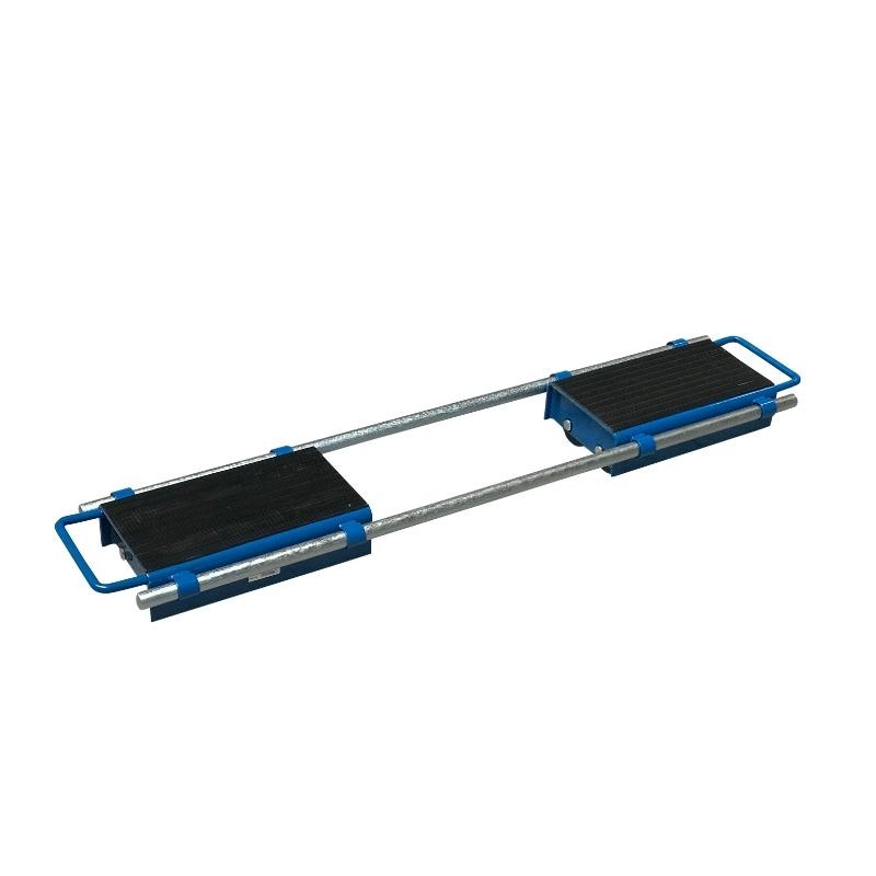 Vista general de los patines de rodillos ajustables 12 toneladas