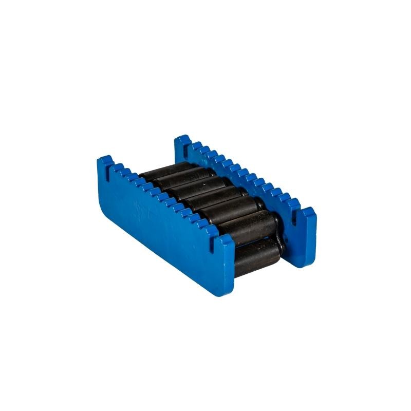 Vista de un patín rodante con ruedas de acero  del kit de patín giratorio 60t