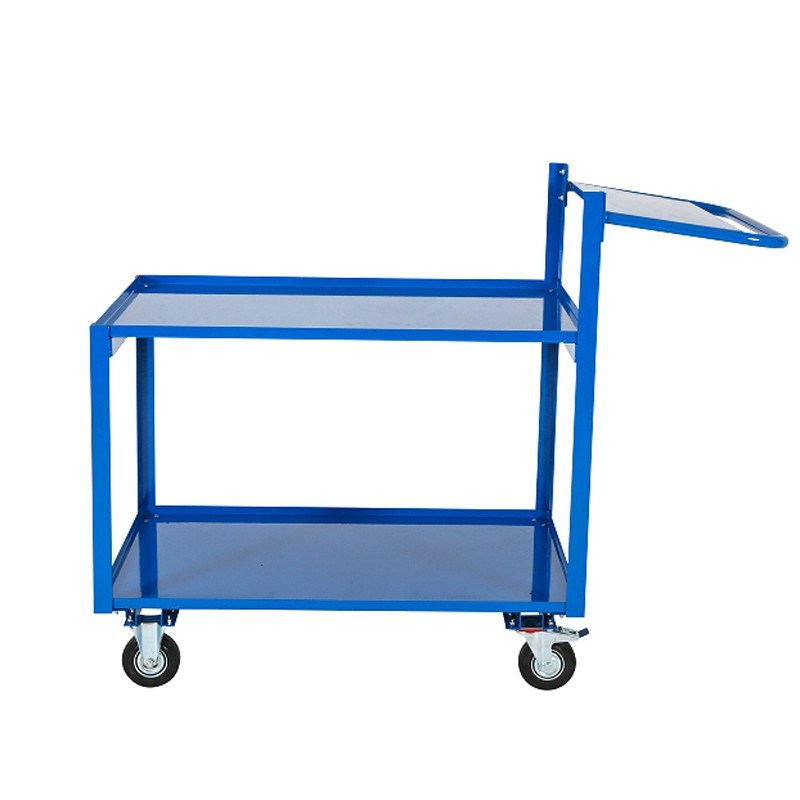 Vista de perfil del carro para preparar pedidos 250kg