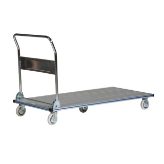 Carro de plataforma plegable de aluminio 350 kg - vista trasera