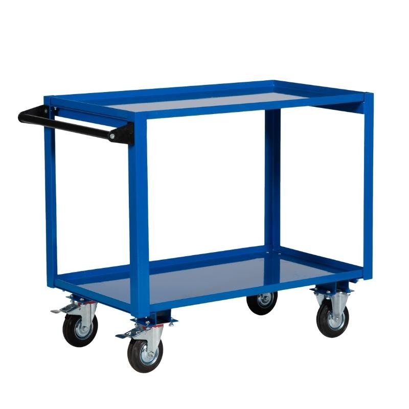 Carro servicio 2 bandejas de acero 250 kg - vista general