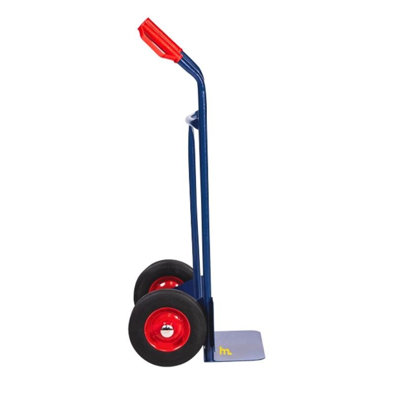 Vista de perfil de la carretilla de mano multiuso 200kg