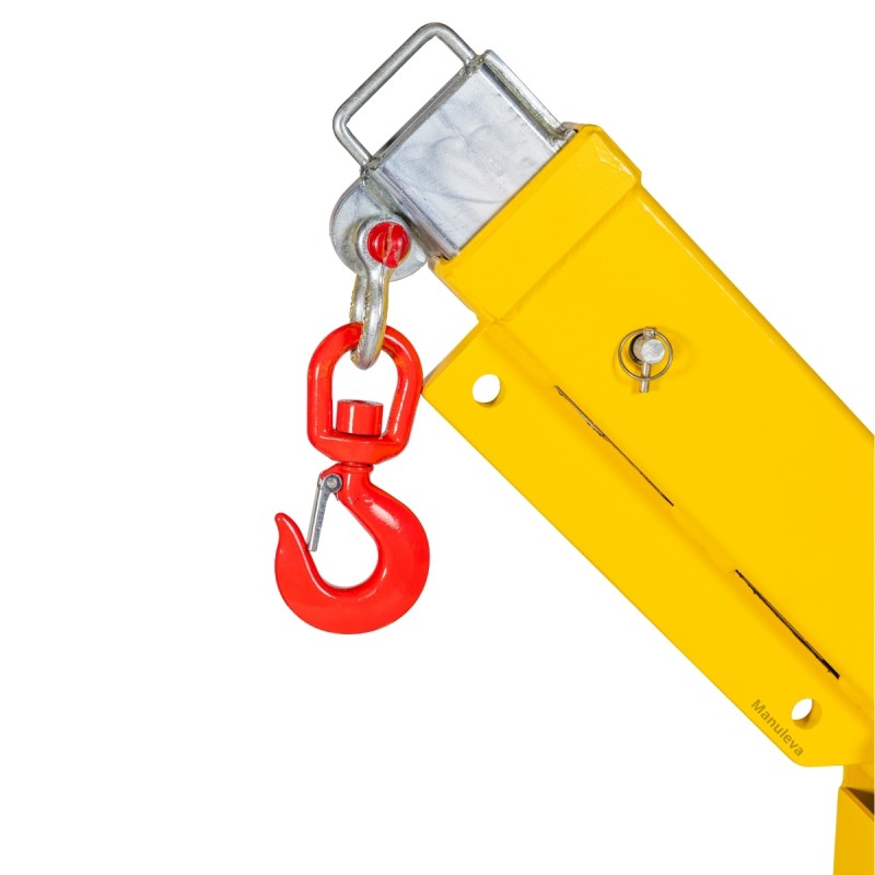 Zoom sobre el gancho de la Pluma para carretilla elevadora articulada 2.5 T