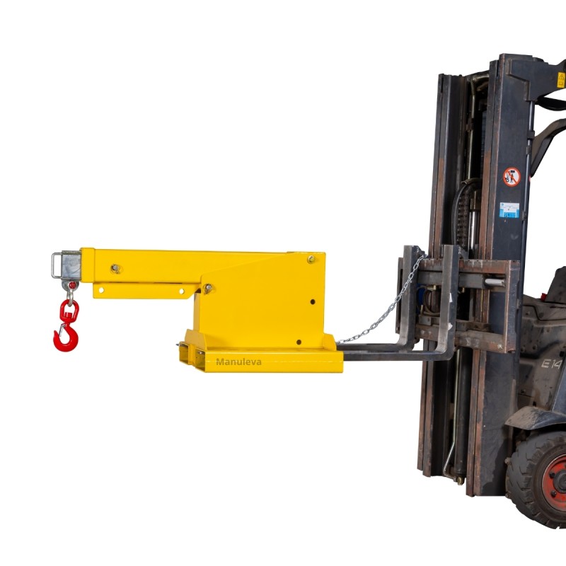 Vista general de la Pluma para carretilla elevadora fija 4.5 T plegada