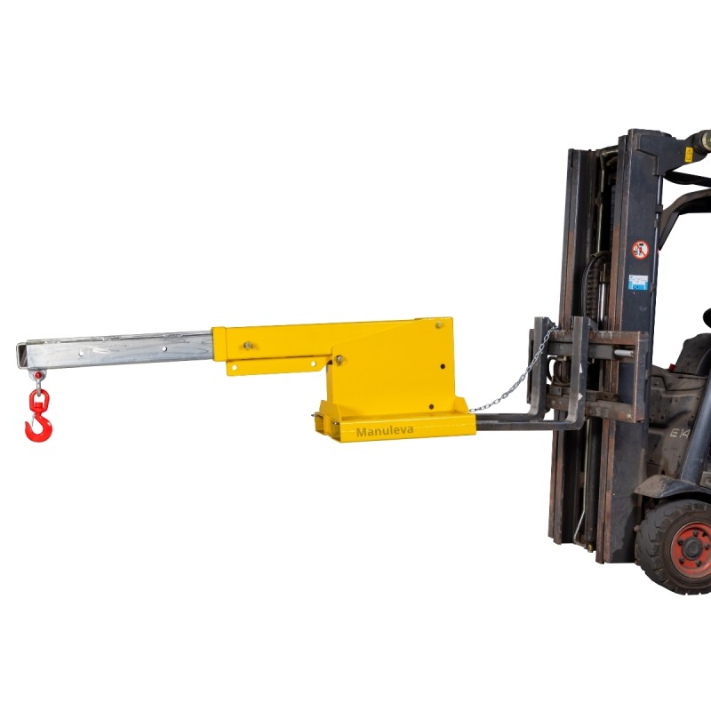 Vista general de la Pluma para carretilla elevadora fija 4.5 T desplegada