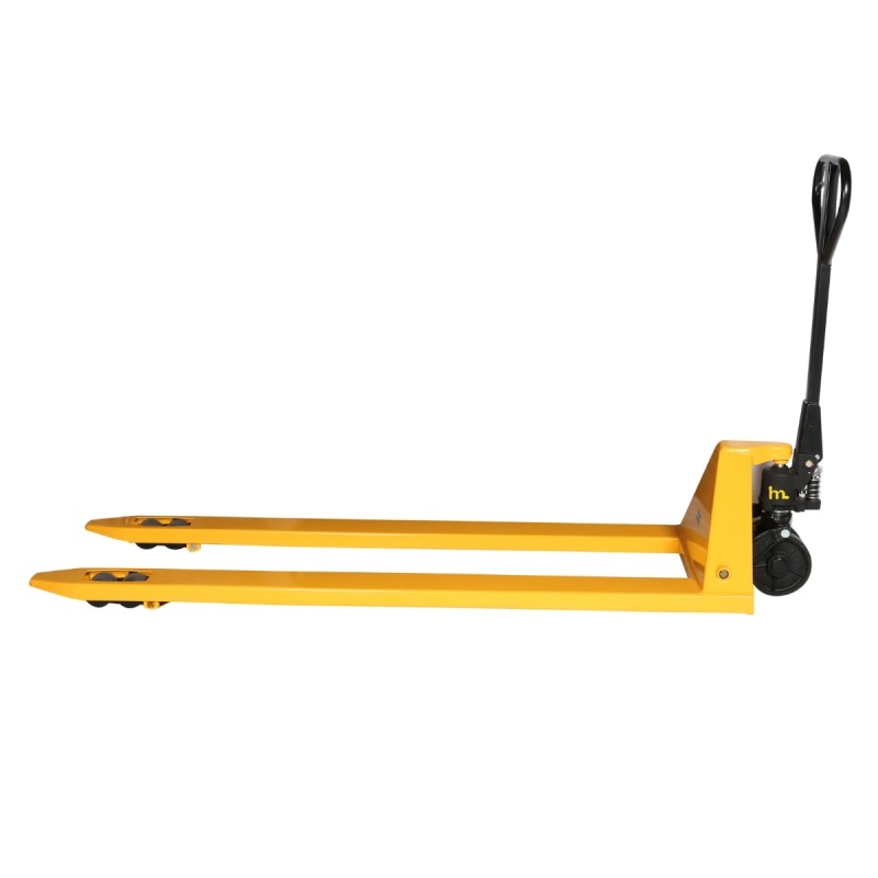 Vista de perfil de la Transpaleta manual 2000 kg - Horquillas anchas 680 mm