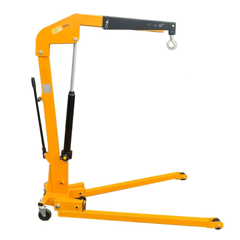 Vista general de la Grúa de taller hidráulica plegable / 1 tonelada