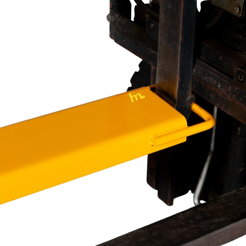 Zoom en el sistema de enganche de las extensiones de horquillas 2085 mm