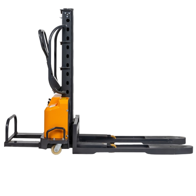 Vista de perfil del Apilador Autoportante - Elevación 1500mm - Capacidad 500kg con stabilizadores