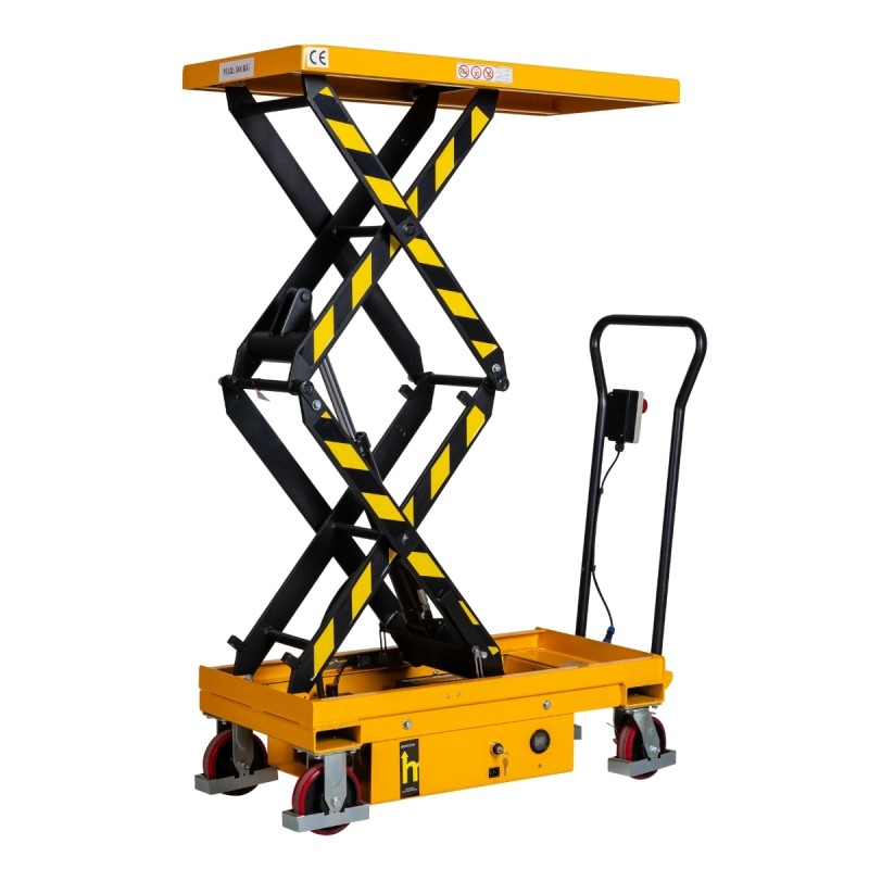 Vista general de la Mesa Elevadora Eléctrica móvil capacidad 500 kg