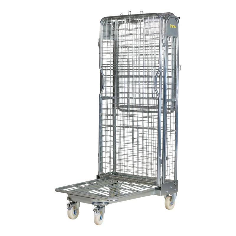 Roll container antirrobo 4 laterales con ruedas de nylon