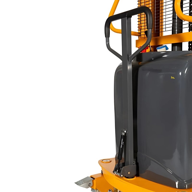 Zoom en el timón del apilador semi eléctrico 1000kg 2500mm