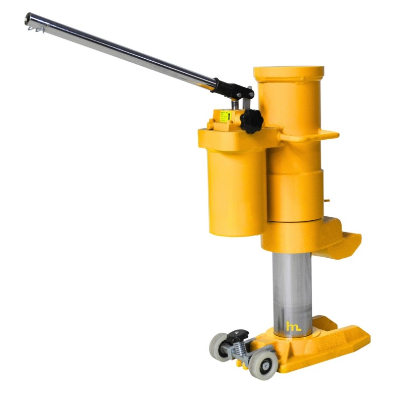 Vista lateral del Gato hidráulico 25 Toneladas
