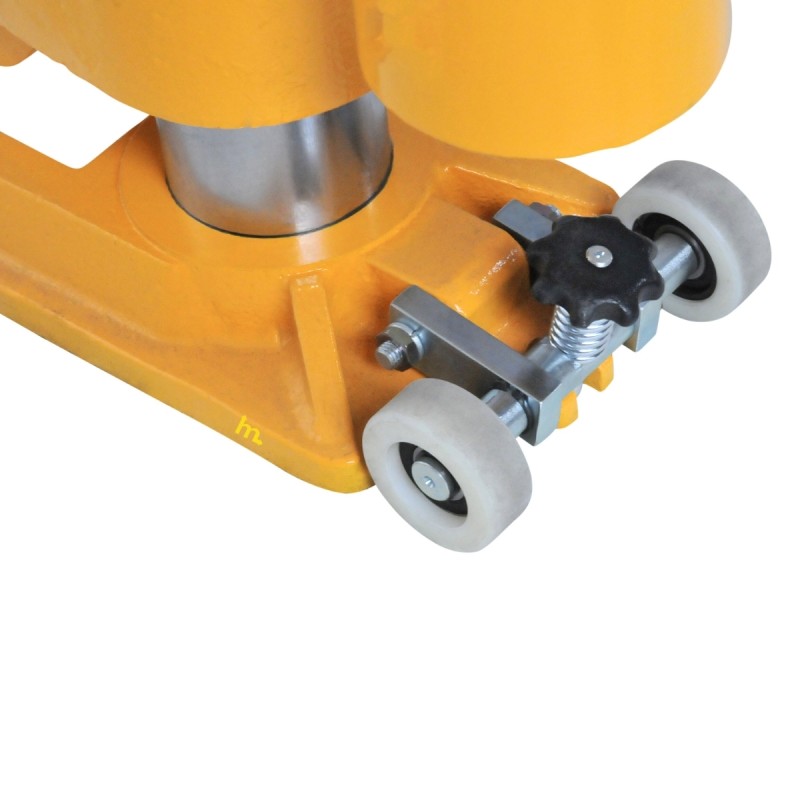 Zoom a los rodillos del Gato hidráulico 25 Toneladas