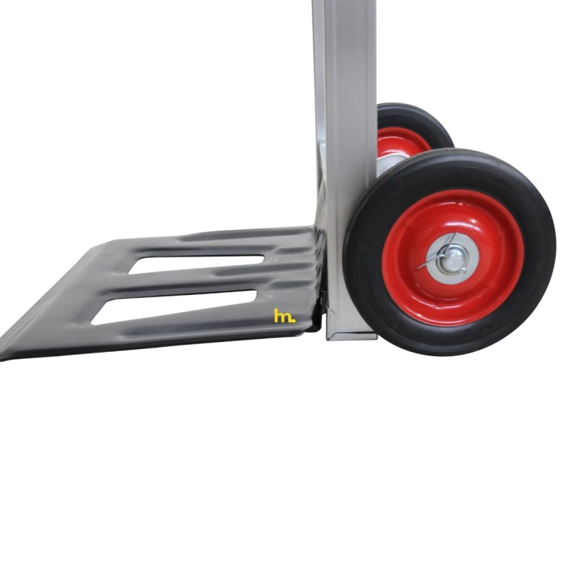 Zoom a las ruedas de la Carretilla de aluminio plegable - 90 kg
