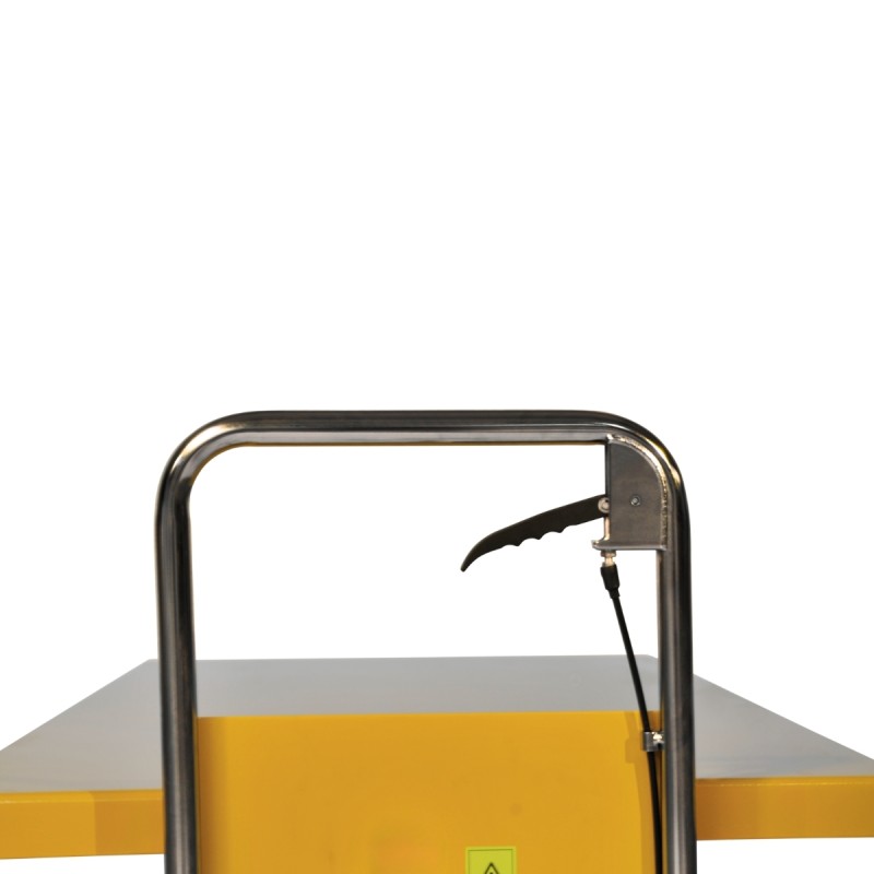 Zoom al asa de la Plataforma elevadora hidráulica 500 kg - 1600 X 810 MM