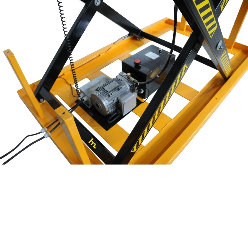 Zoom al motor de la Mesa elevadora eléctrica 1000 kg Plataforma 1700x1000 mm