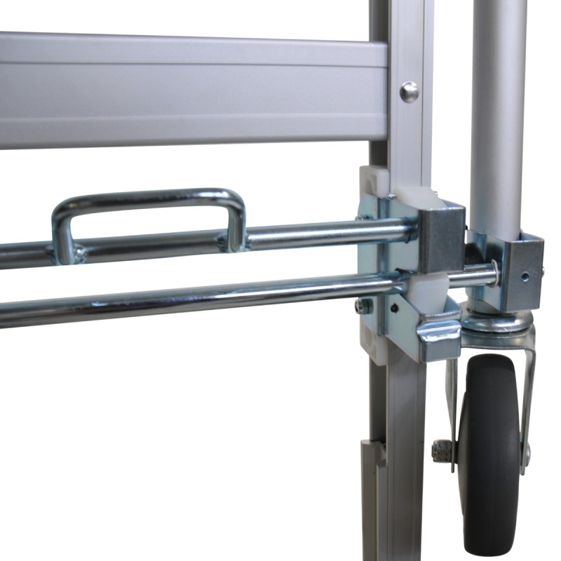 Zoom sobre la Carretilla/plataforma de aluminio 2 posiciones - 200 kg