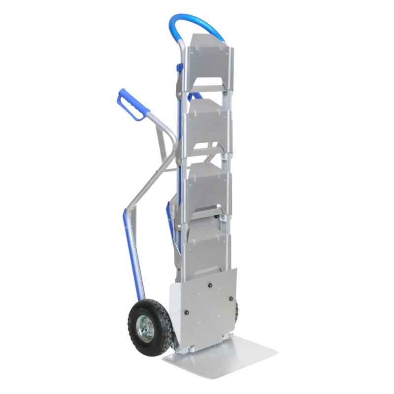 Vista desde 3/4 - Carretilla portabotellas - 200kg