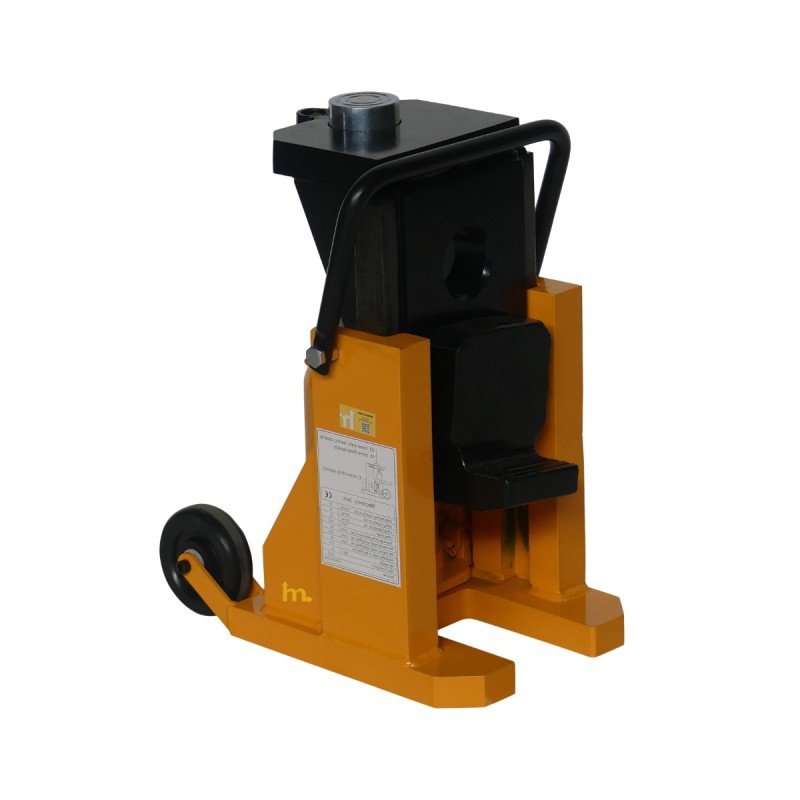 Vista en 3/4 del gato hidráulico de uña - 15 toneladas