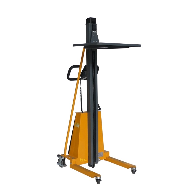 Vista trasera 3/4 del apilador Semi Eléctrico Puesto de trabajo 250Kg - Elevación 1500 mm