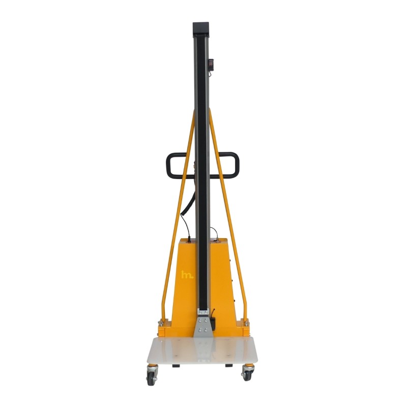 Vista frontal del apilador semieléctrico  Puesto de trabajo 100 kg - Elevación 1700 mm