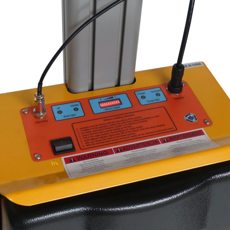 Zoom del apilador semieléctrico  Puesto de trabajo 100 kg - Elevación 1700 mm