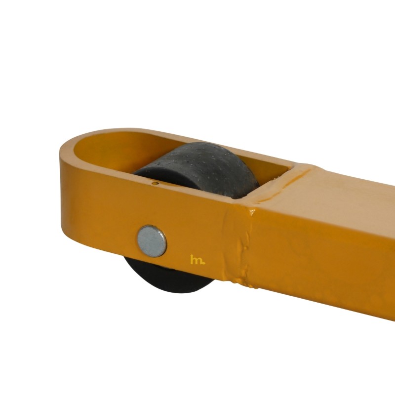 Vista de los rodillos del apilador volteador de barriles perfil bajo 350 kg - Elevación 1500 mm