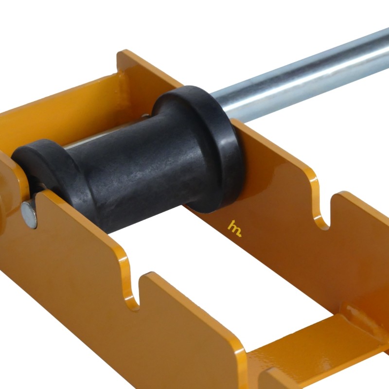 Vista del posicion de la pareja de patines para bobinas - Capacidad 1000 kg