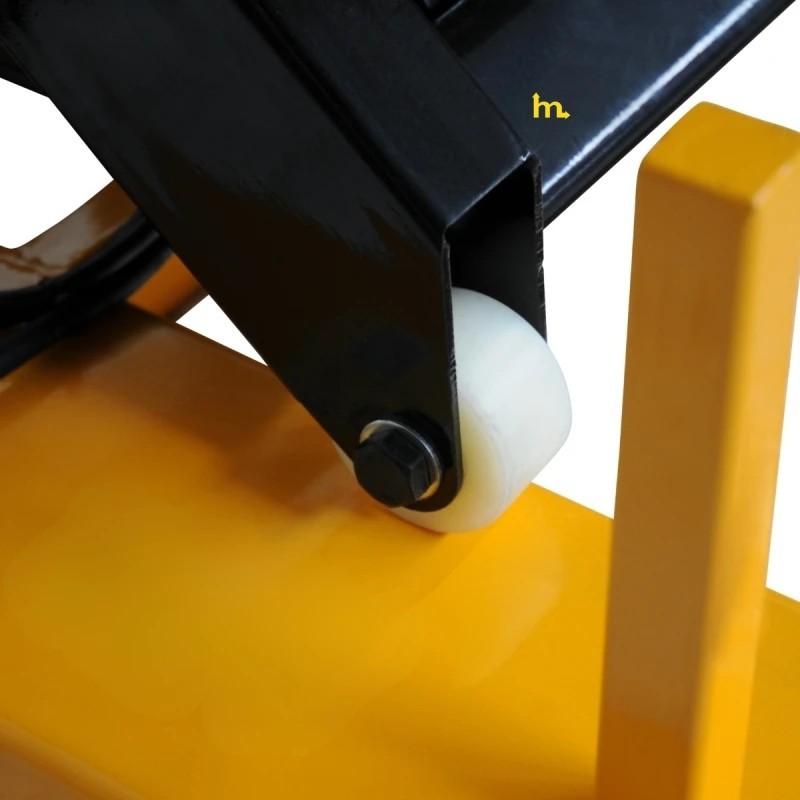 Zoom a los rodillos de la Mesa elevadora giratoria eléctrica 2000 kg - 220 V