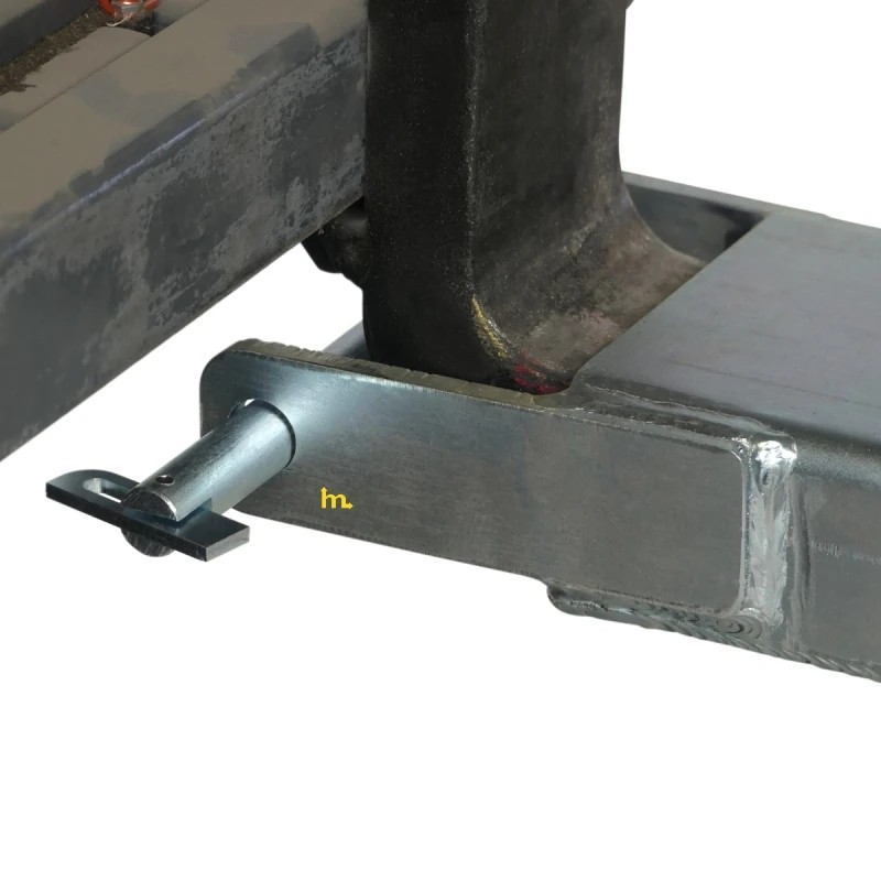 Vista de la estructura de las extensiones de horquillas longitud 2100 mm