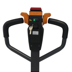 Vista trasera Mini apilador para bobinas 400 kg - Elevación 1200 mm