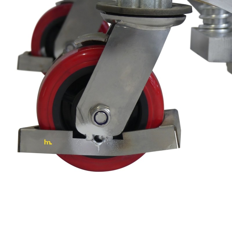 Vista de la estructura del apilador manual para bobinas 1000 kg - Elevación 916 mm